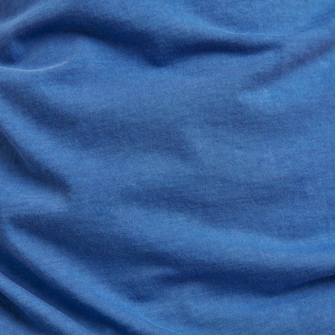 G-Star Raw Herren T-Shirt Lash Round Neck blau unifarben D16396 2653 C205
