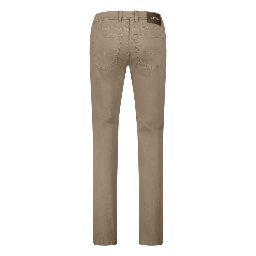 Gardeur Herren Jeans Hose Five Pocket Style beige unifarben Bradley 60451 1026