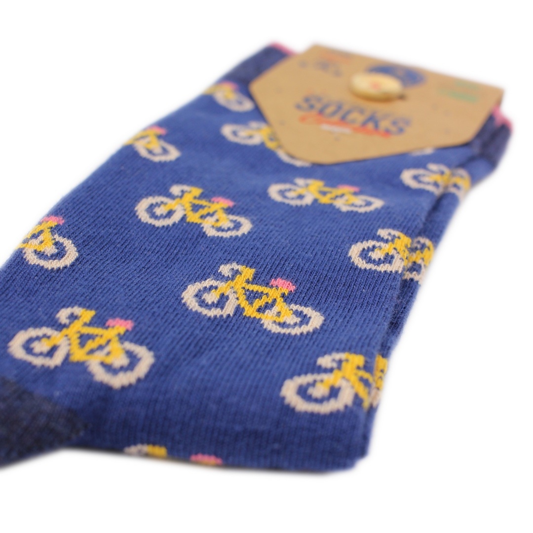 Cabaia Socken blau Edouard & Emma Fahrrad
