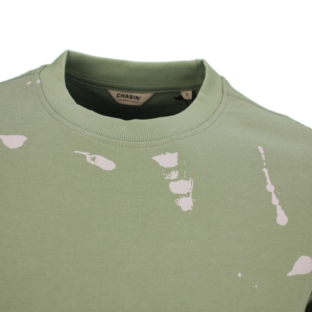 Chasin Herren T-Shirt Elon grün weiß gemustert 5211368007 E50 army