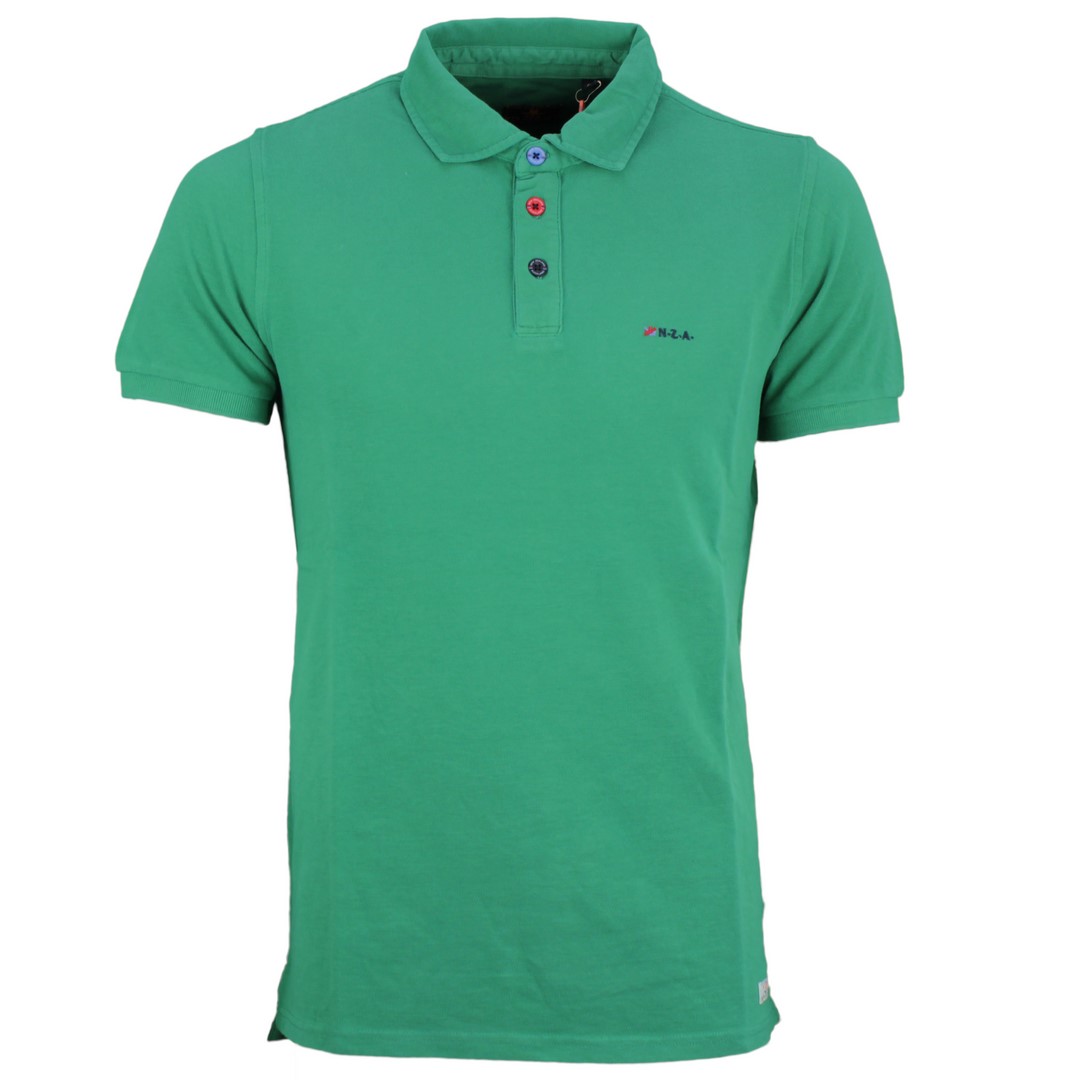 New Zealand Auckland NZA Polo Shirt grün unifarben 20CN150 493 green