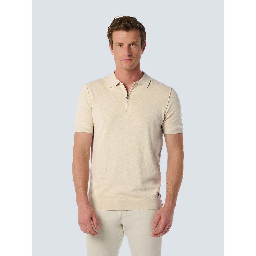 No Excess Herren Polo Shirt Regular Fit beige 24210451 122 cement