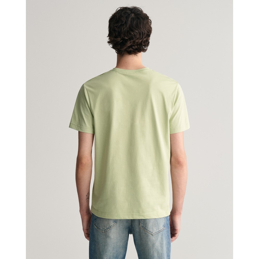 Gant Herren T-Shirt Regular Fit Shield grün 2003184 345 milky matcha