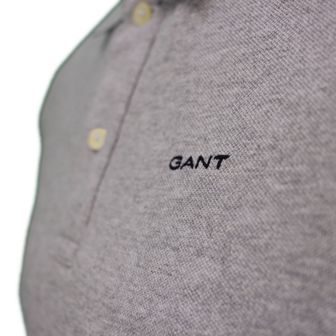 Gant Herren Poloshirt Pique Rugger grau 2003179 93 grey melange