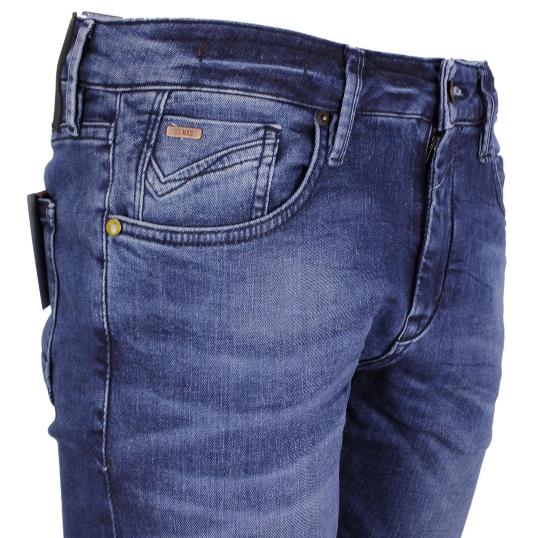 No Excess Herren Jeans Hose Regular Fit 711 N711D96N 228 Stone used denim 