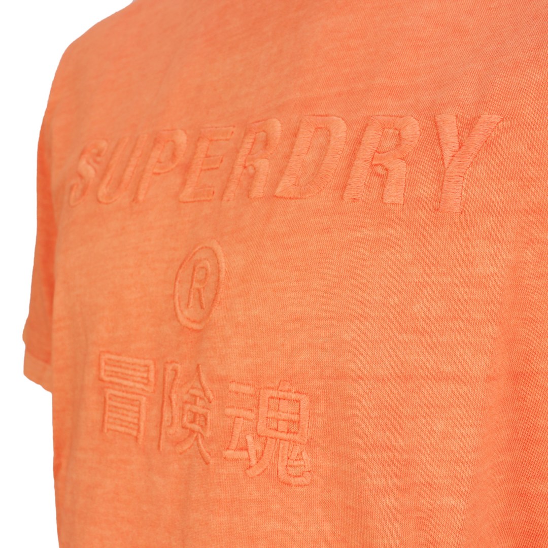 Superdry Herren T-Shirt Rundhals Shirt kurzarm M1011370A TSW Denver Orange