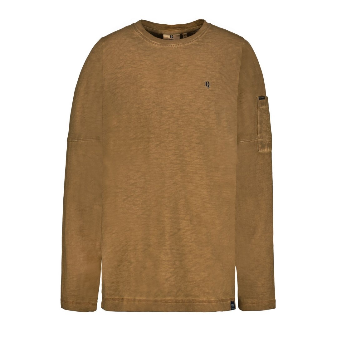 Garcia Herren Shirt Langarmshirt braun H31012 4167 golden brown