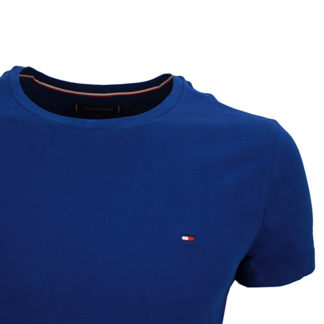 Tommy Hilfiger Herren T-Shirt Slim Fit Tee blau MW0MW10800 C5J blue