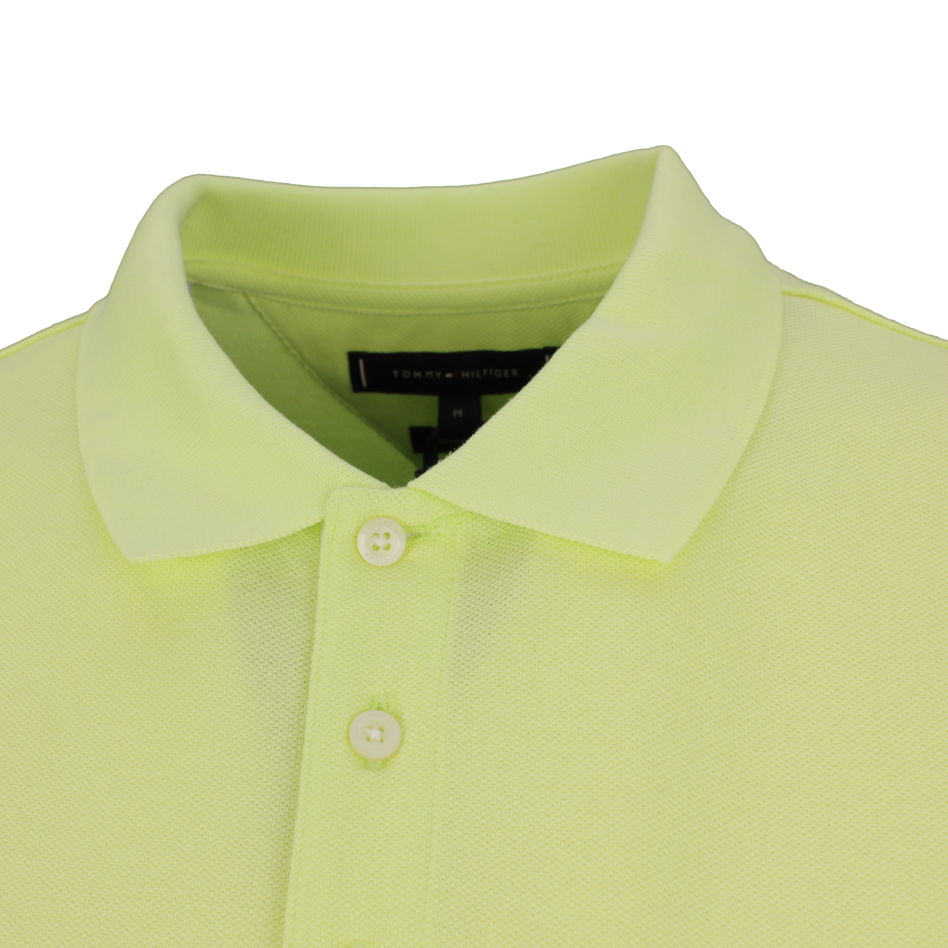 Tommy Hilfiger Polo Shirt Contrast Placket gelb MW0MW19379 ZQL-yellow