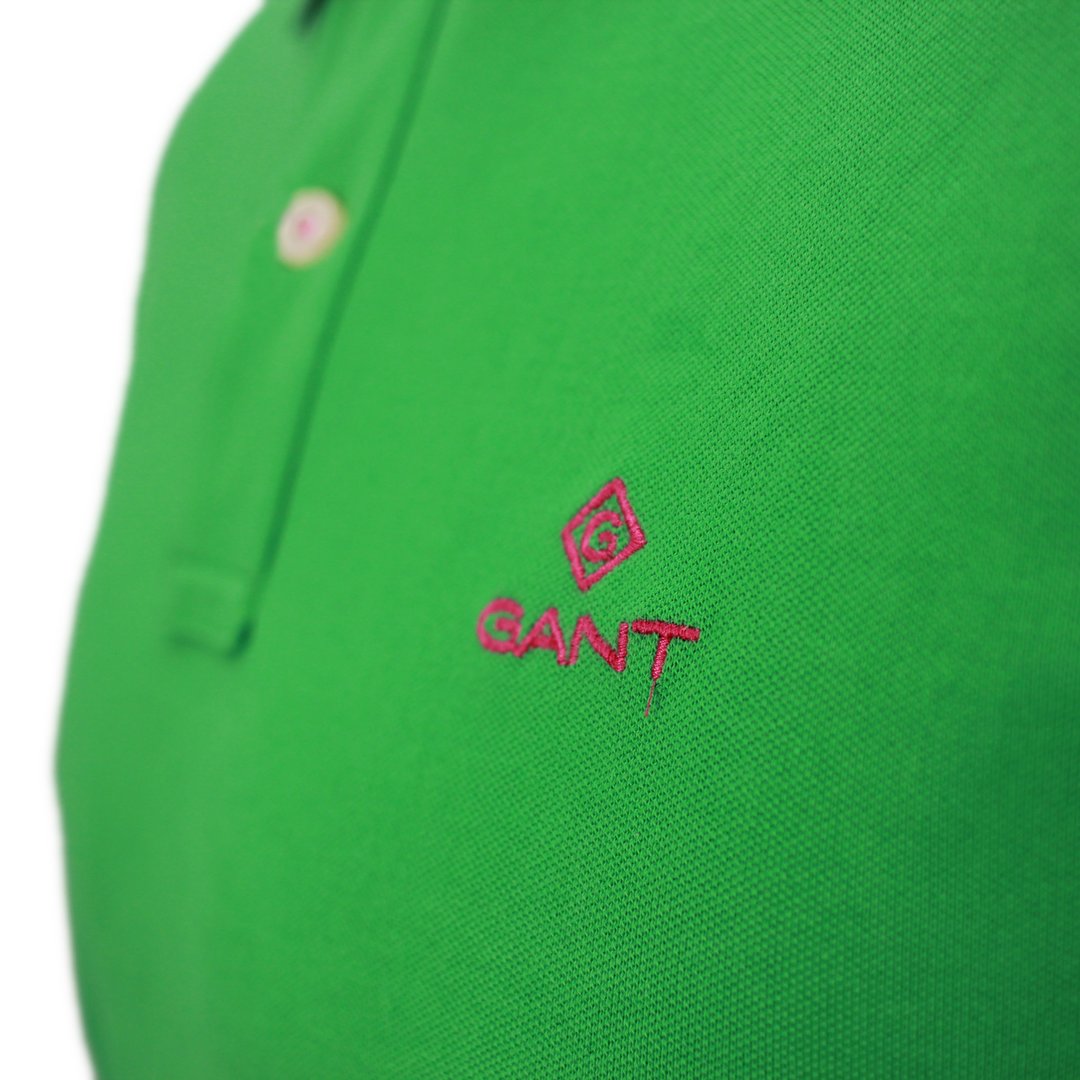 Gant Herren Poloshirt Piqué Rugger grün 2052003 337 mid green