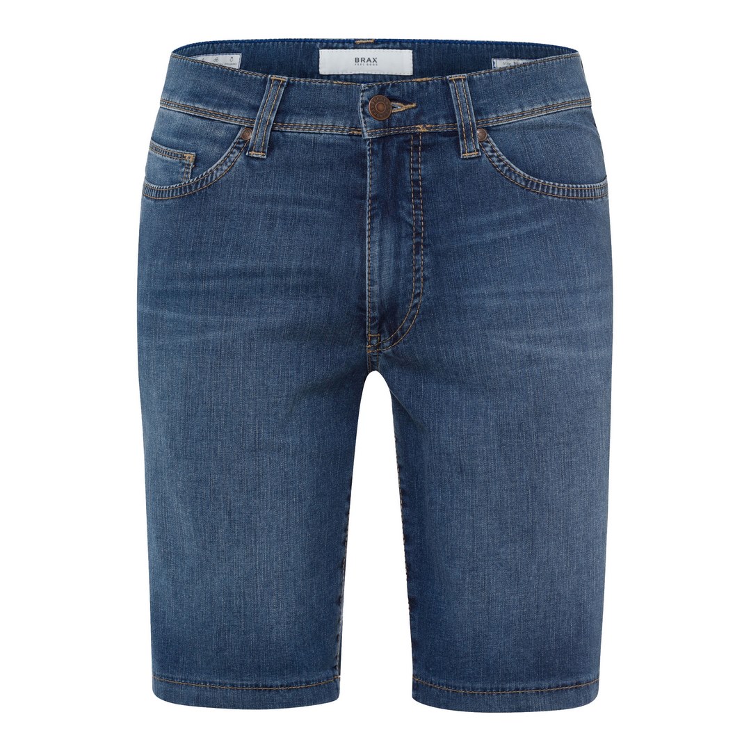 Brax Herren Jeans Short Style Bali blau unifarben 84 626725 07966620 25 regular blue used