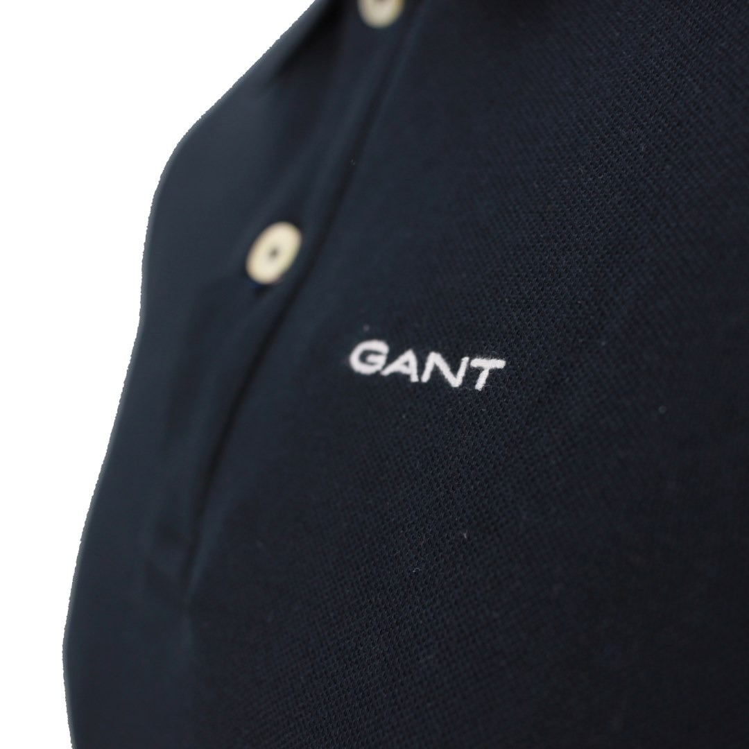 Gant Herren Poloshirt Pique Rugger schwarz 2003179 5 black
