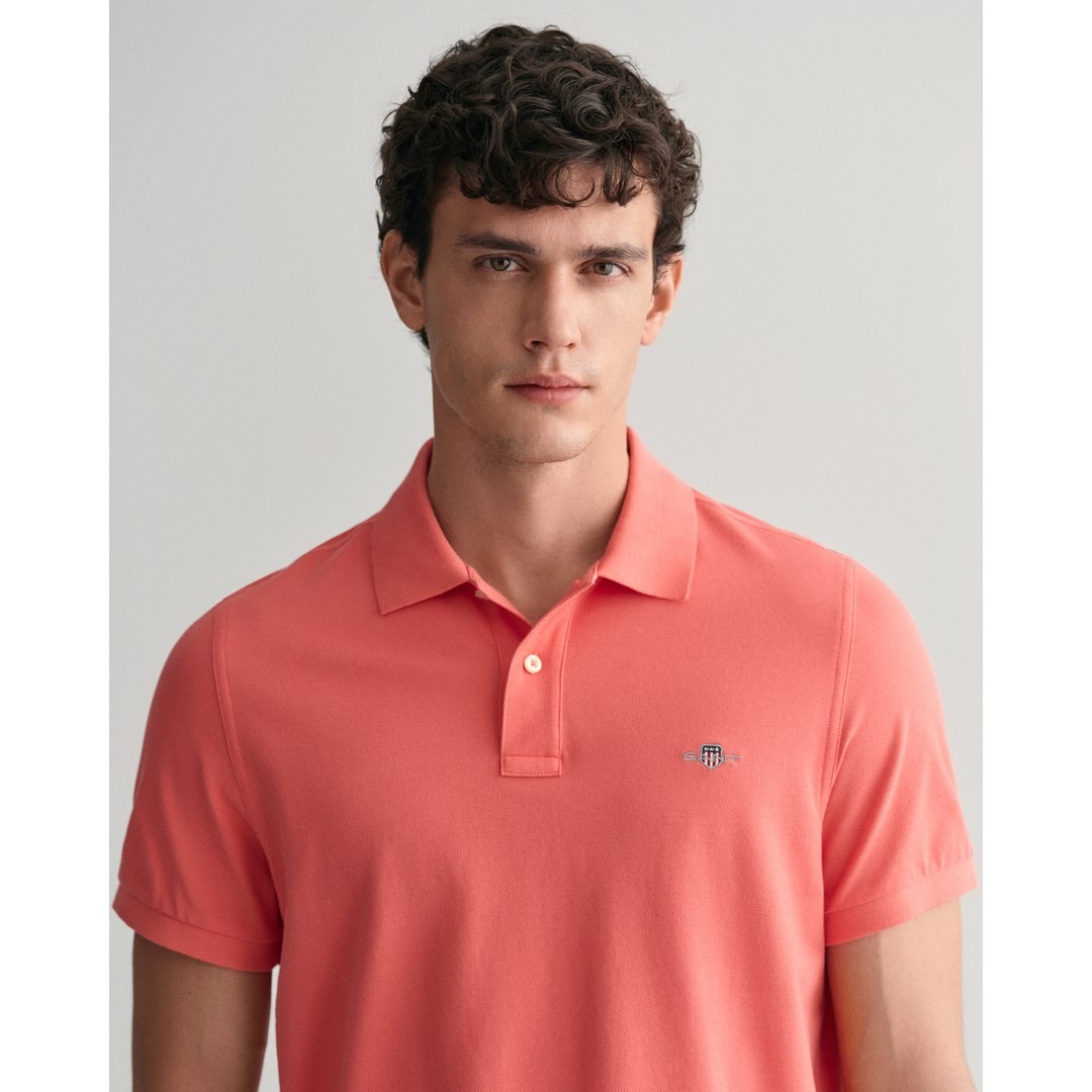 Gant Herren Shield Piqué Poloshirt Regular Fit pink 2210 628