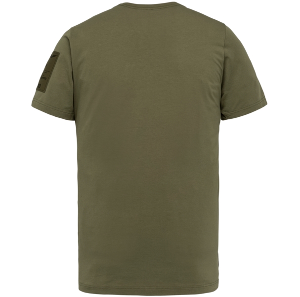 PME Legend T- Shirt Cotton Elastan Jersey grün PTSS214554 6149