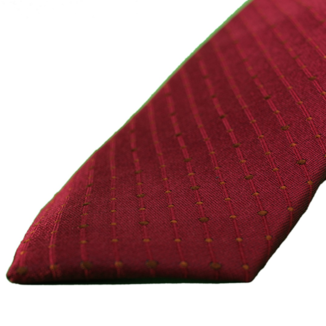 J.S. Fashion Slim Krawatte mehrfarbig gepunktet 25539 uni Tupfen 12 rot