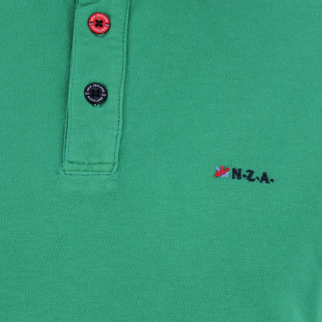 New Zealand Auckland NZA Polo Shirt grün unifarben 20CN150 493 green