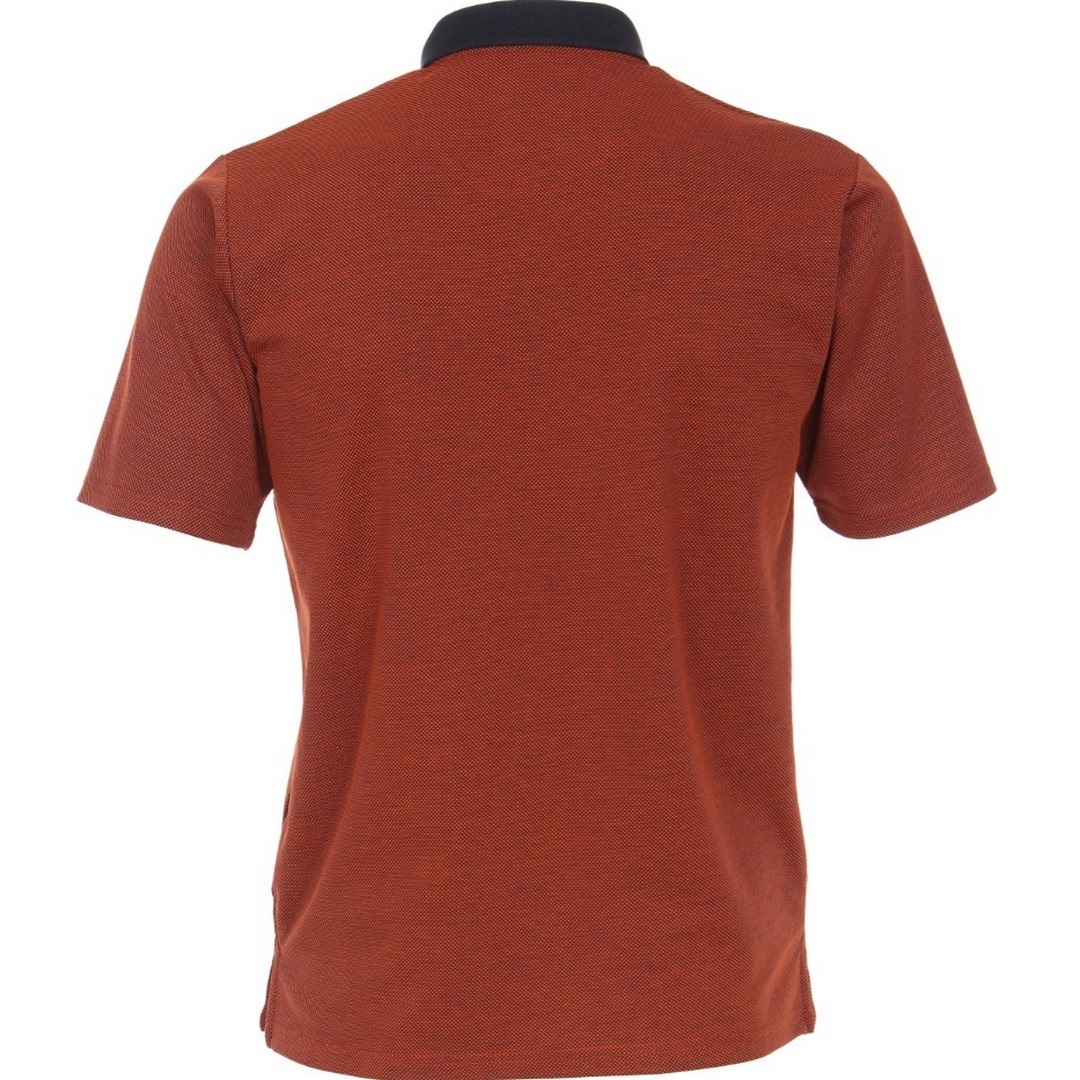 Redmond Herren Polo Shirt kurzarm orange unifarben 221855900 26 beige terra