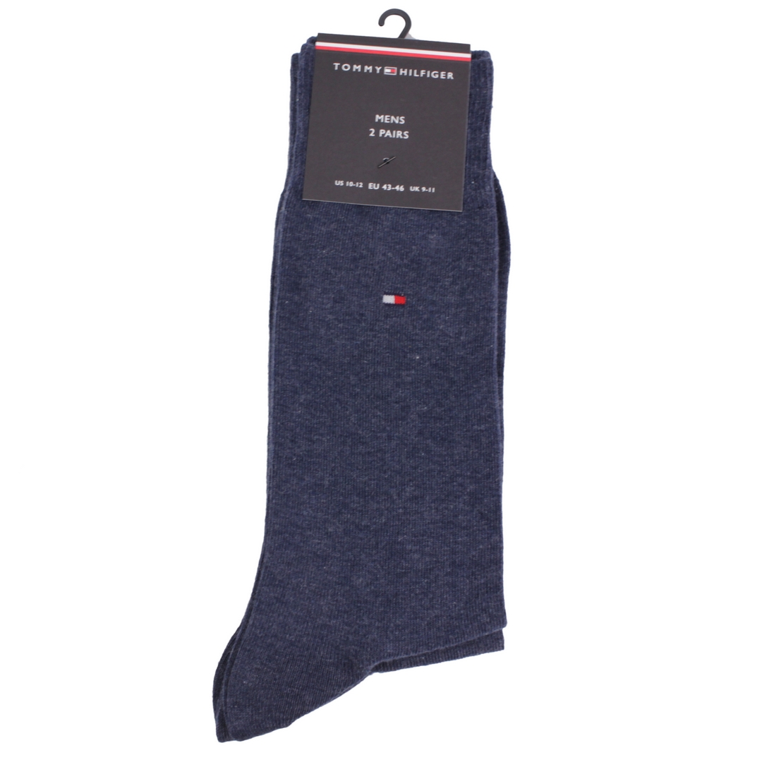 Tommy Hilfiger Socken Doppelpack blau unifarben 371111 356 jeans