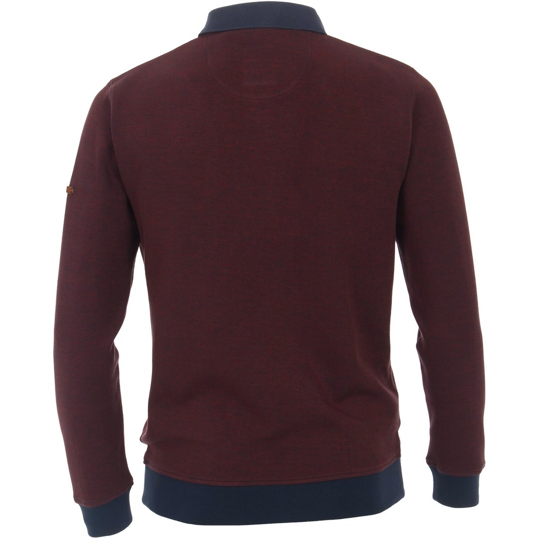 Redmond Herren Sweatshirt Pullover rot unifarben 222860700 50