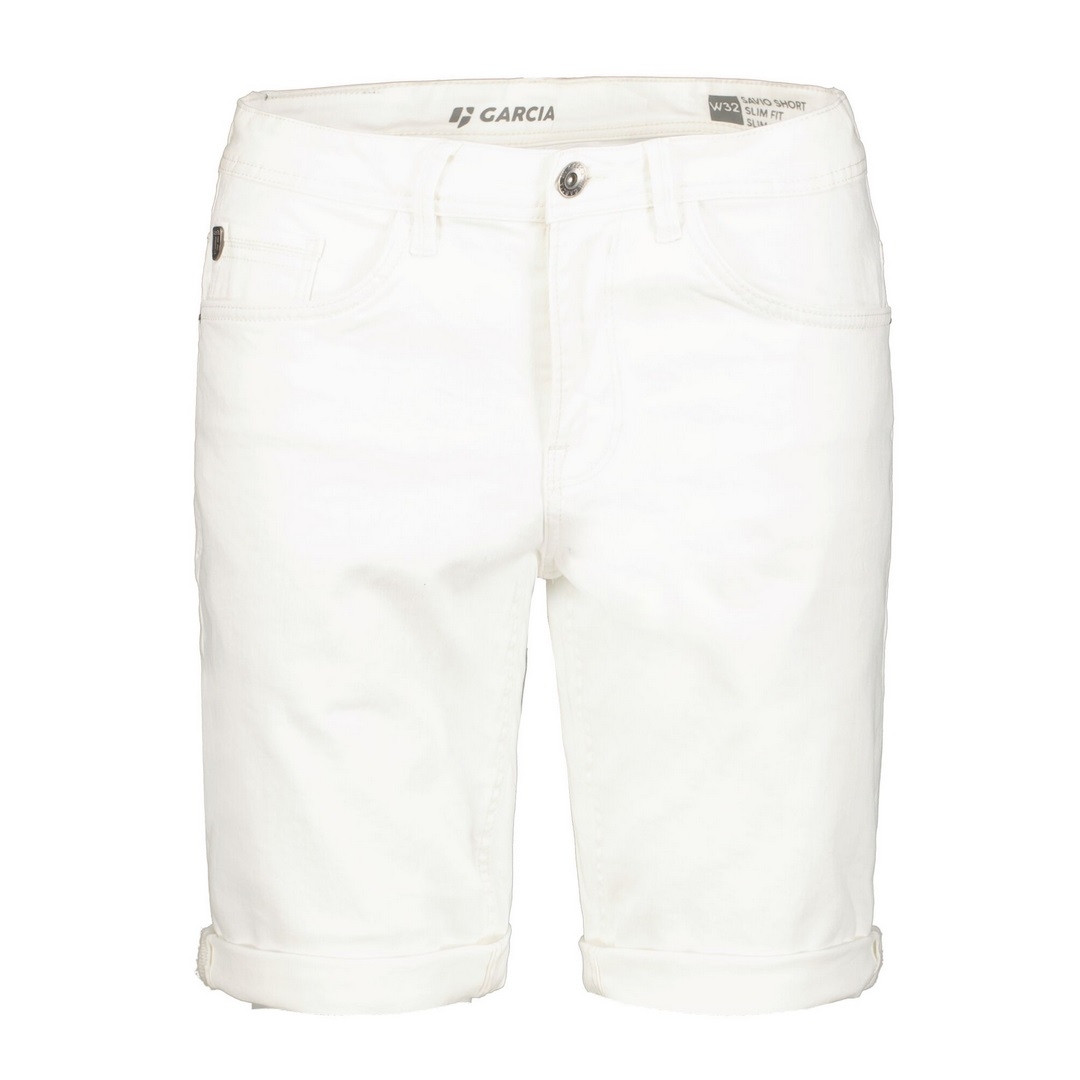 Garcia Herren Jeans Shorts Savio weiß 635 5000 white