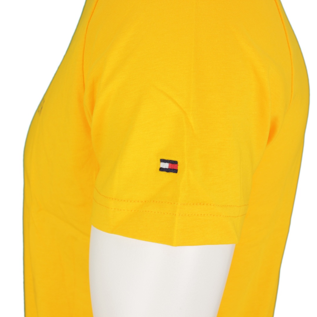 Tommy Hilfiger T-Shirt Shirt kurzarm MW0MW20164 ZER yellow Amber glow Lines Hilfiger Tee 