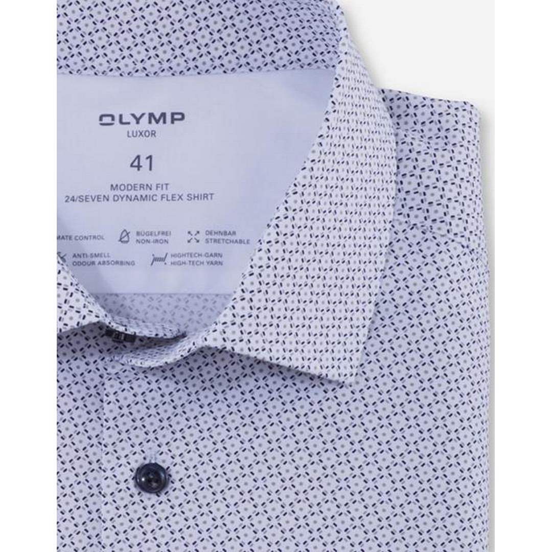 Olymp Luxor 24/Seven Herren Businesshemd extra langer Arm 124849 23 taupe