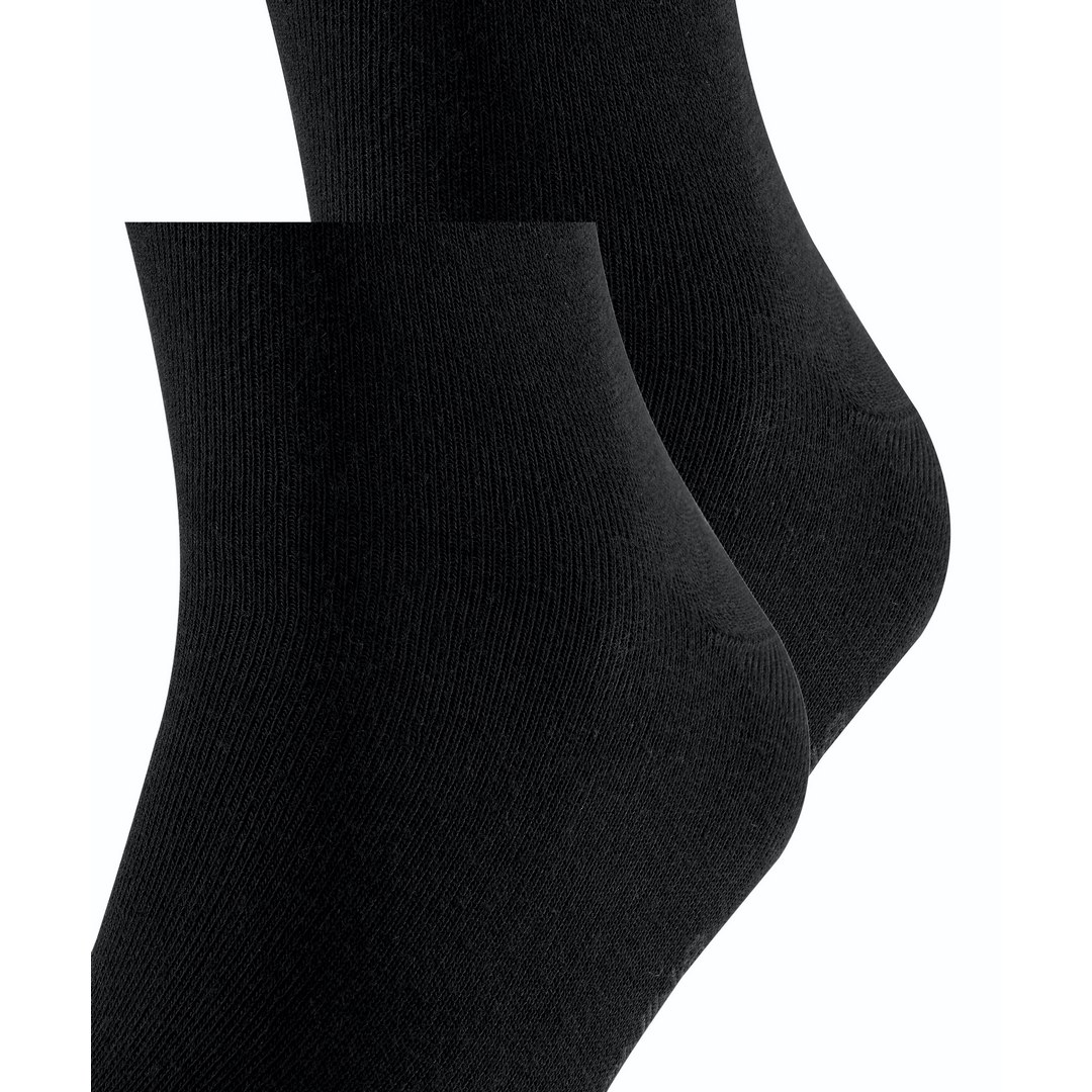 Falke Doppelpack Socke Swing schwarz 14633 - 3000 Basic Baumwolle