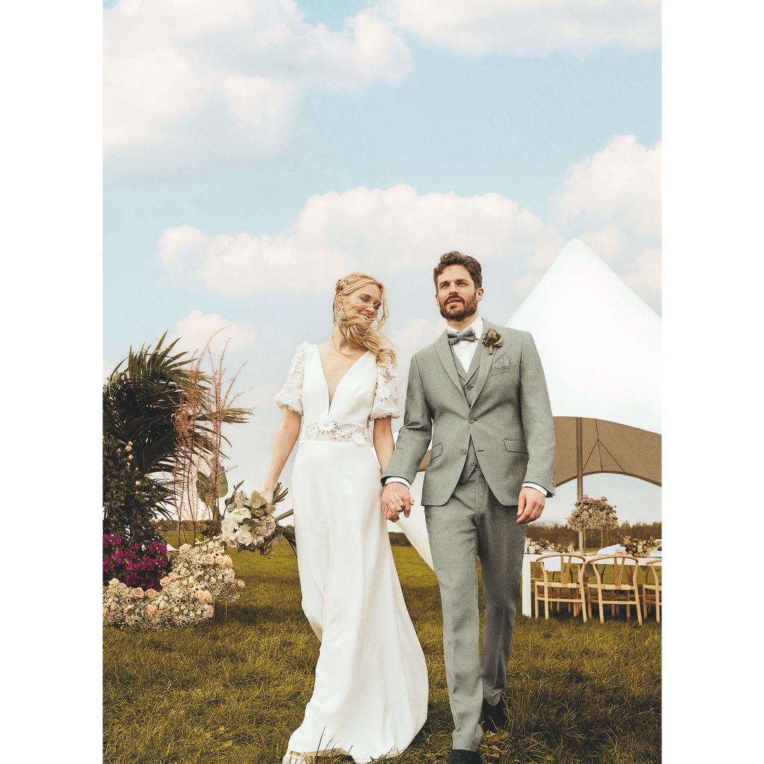 Atelier Torino by Wilvorst Herren Hochzeitsanzug Sakko grün 841112 L38082 47