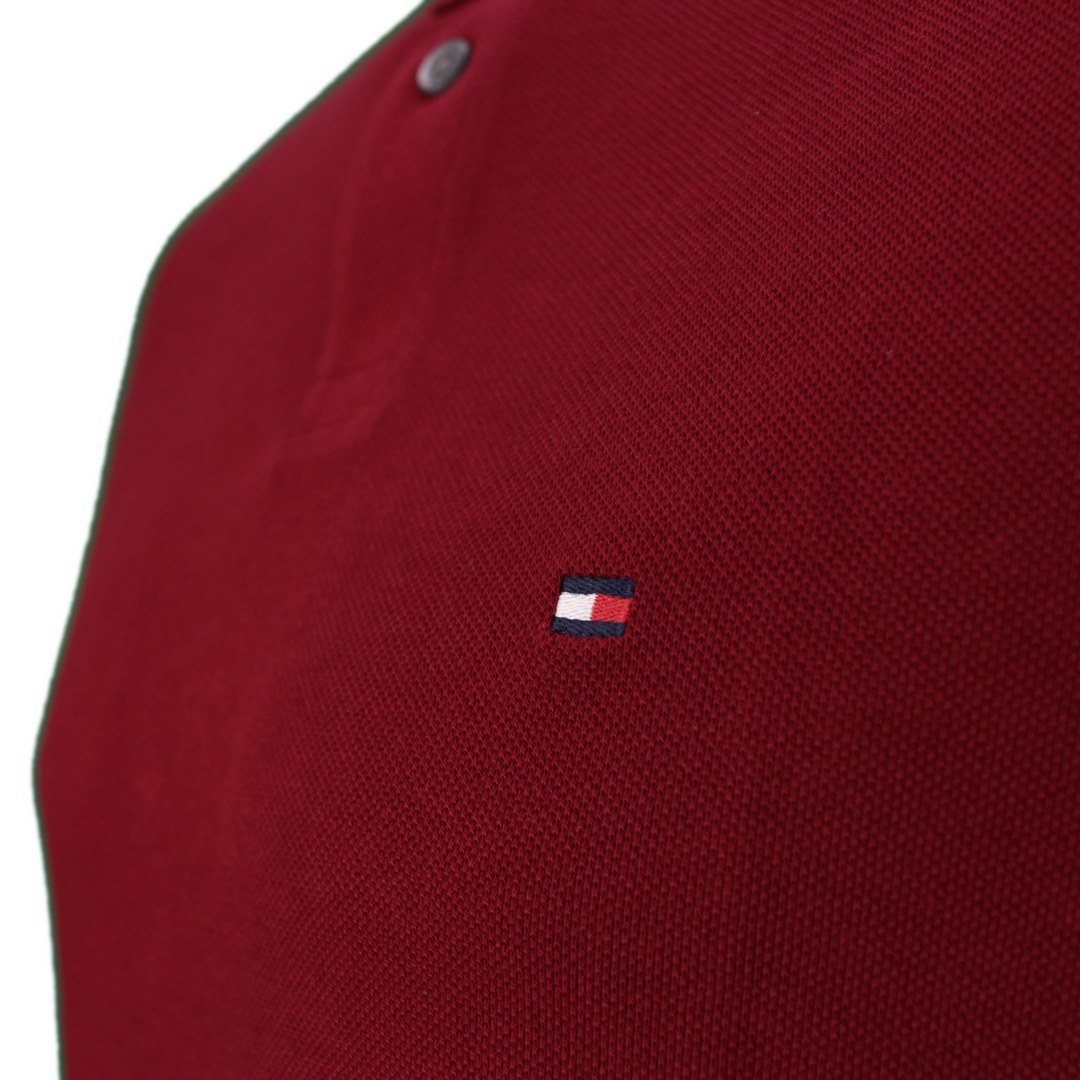 Tommy Hilfiger Herren 1985 Regular Polo Shirt rot unifarben MW0MW17770 XJS Rouge