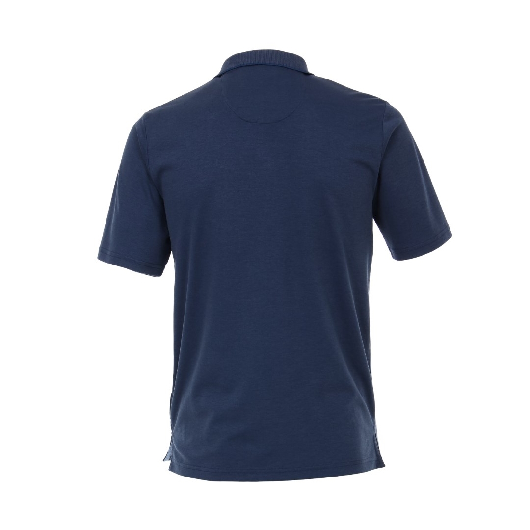 Redmond Herren Polo Shirt Poloshirt kurzarm blau unifarben 912 100
