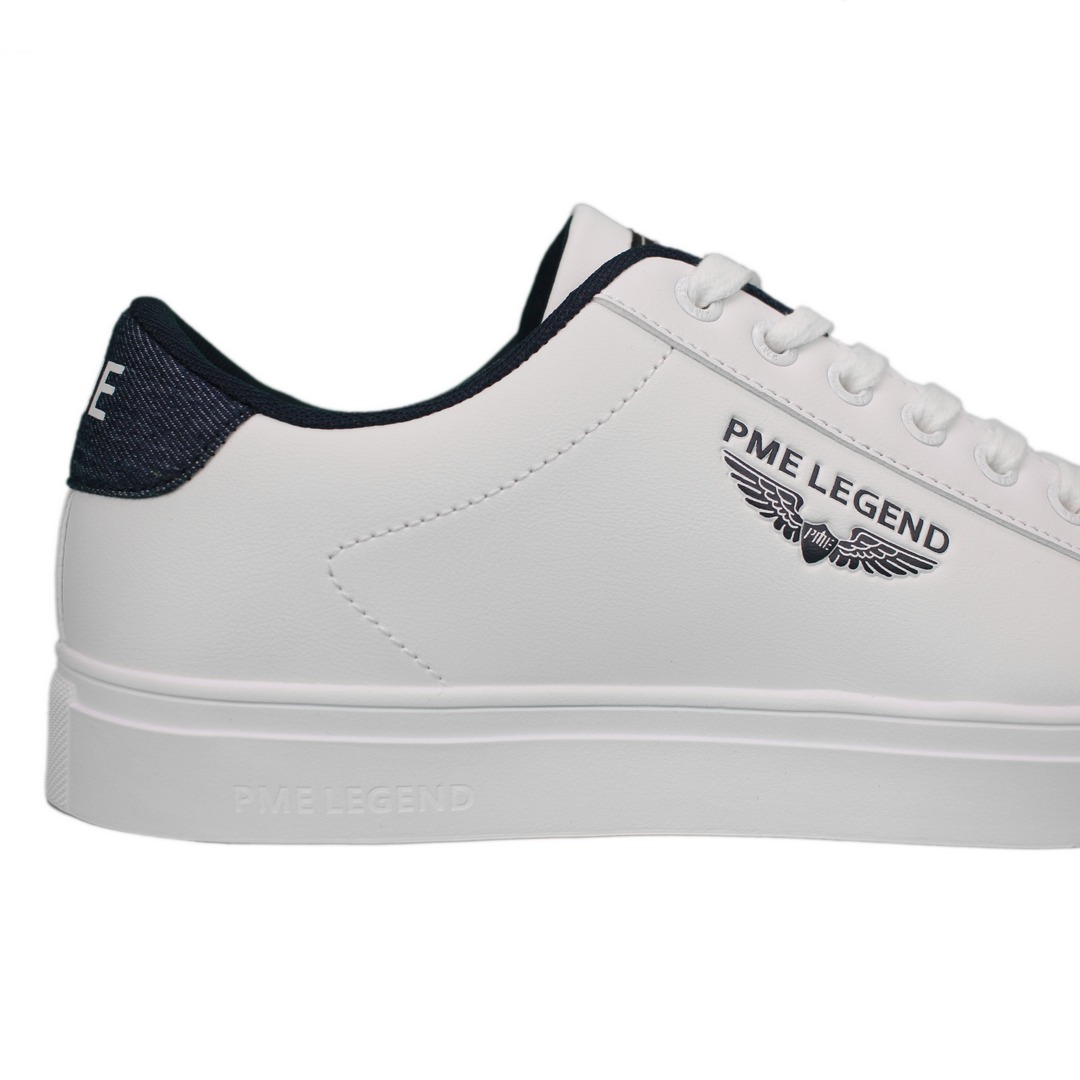 PME Legend Herren Schuhe Sneaker Carior Low weiß blau PBO2402290 526 denim blue