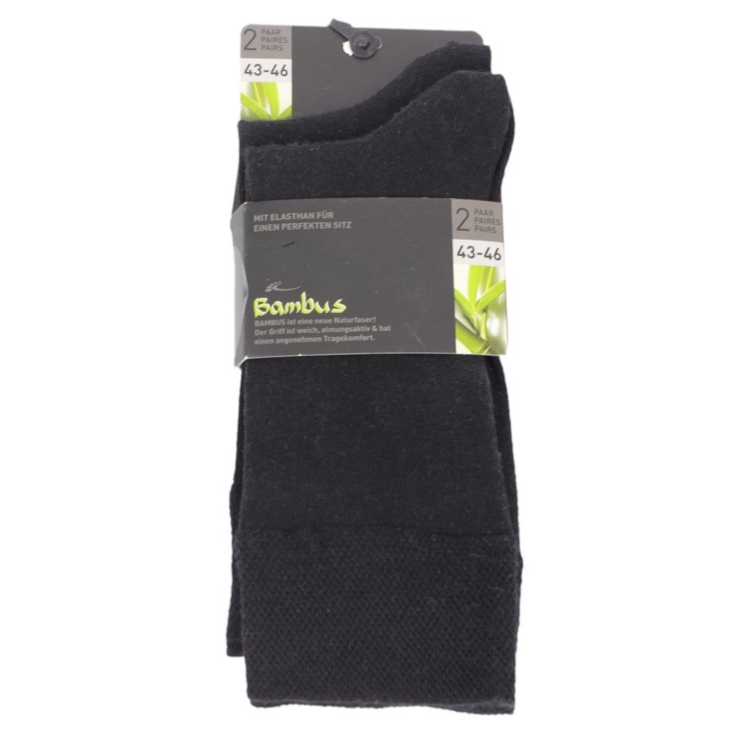 Wiese & Klein Sockswear Socken schwarz unifarben 1115012 46 Black 