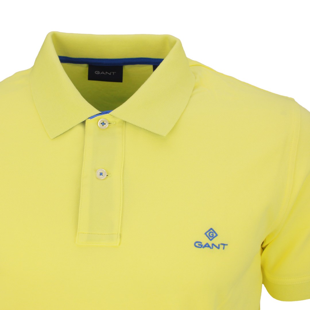 Gant Herren Poloshirt Piqué Rugger gelb 2052003 719 clear yellow
