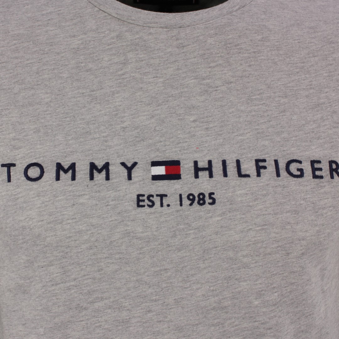 Tommy Hilfiger T-Shirt Core Tommy Tee Logo grau MW0MW11465 501 Cloud HTR
