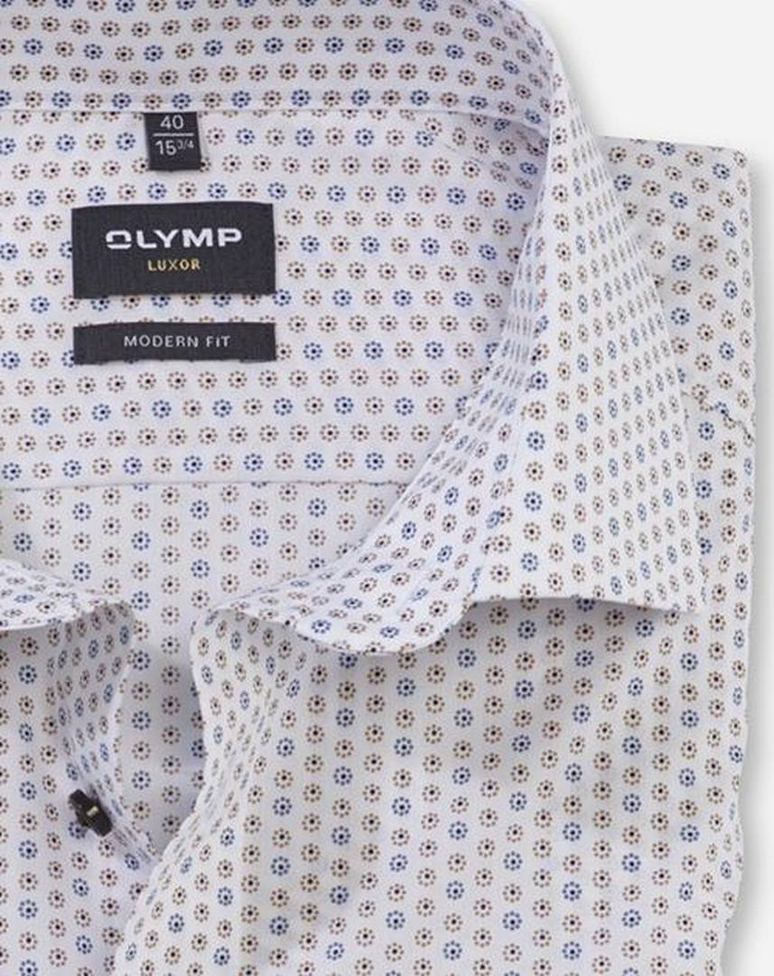 Olymp Luxor Herren Businesshemd braun blau 127144 28