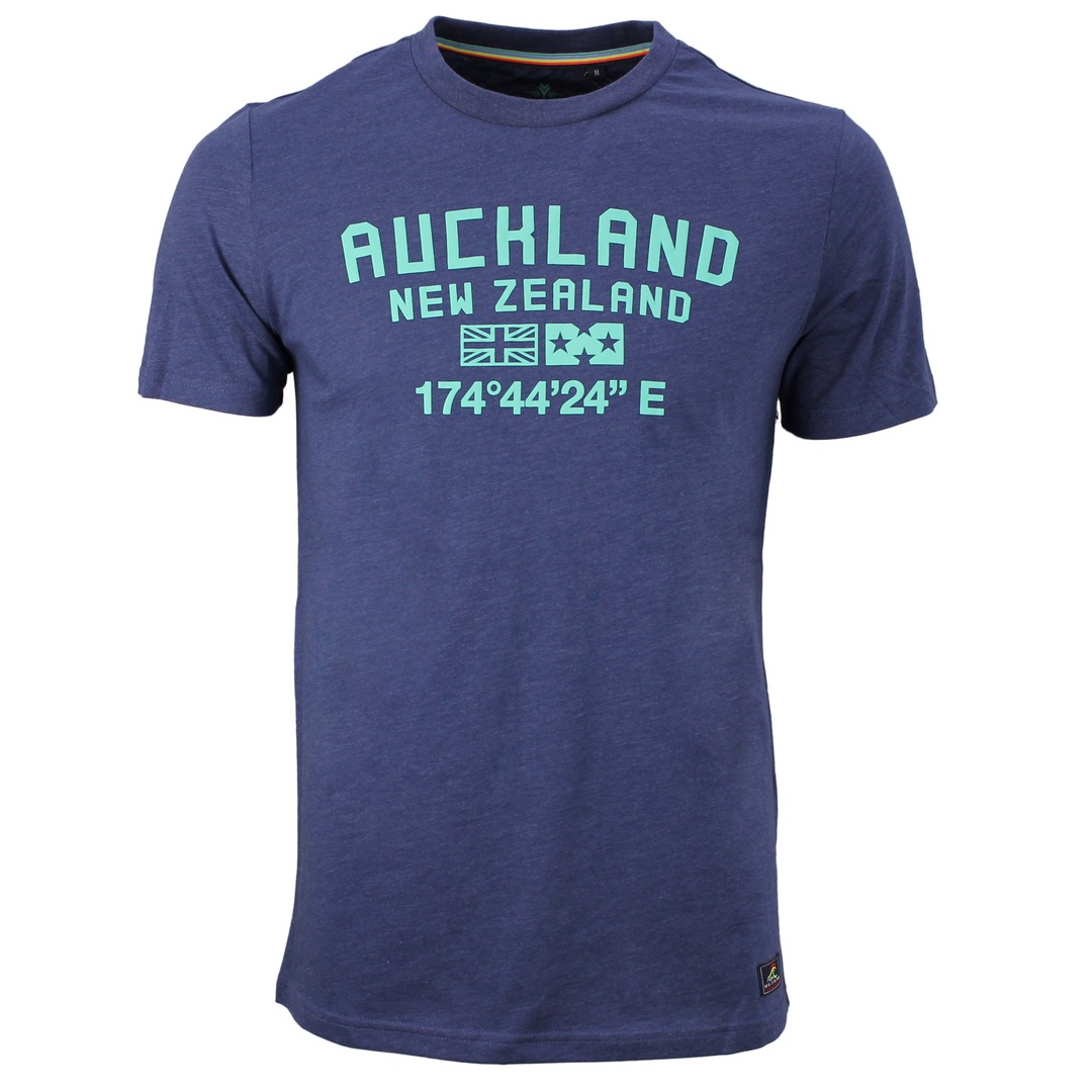 New Zealand Auckland NZA Herren T-Shirt kurzarm Kohukohu blau unifarben 22CN721 1625  kind navy