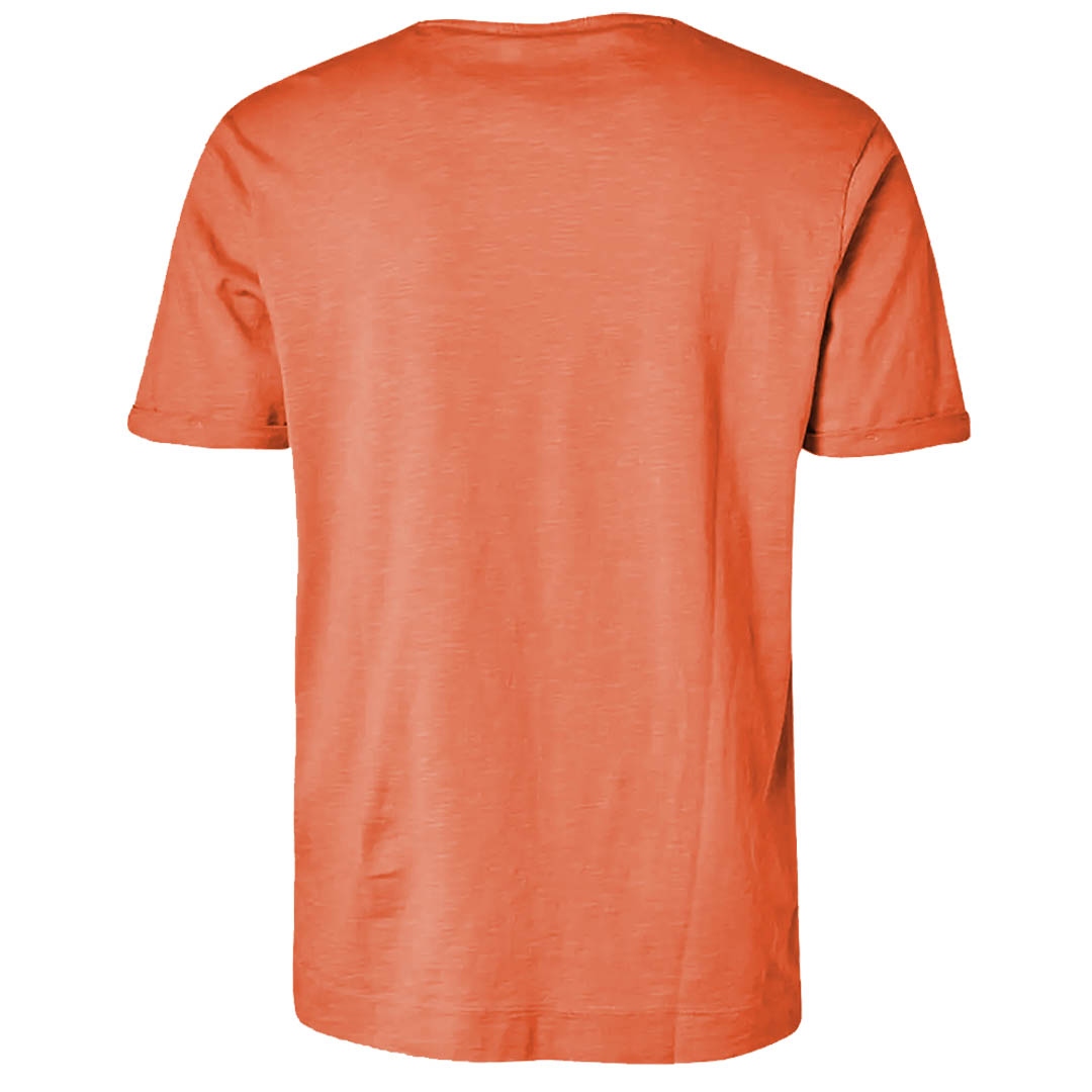 No Excess Herren T-Shirt orange Print Muster 19350373 192 papaya