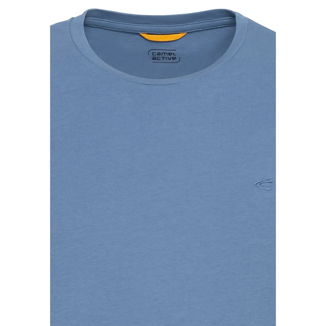 Camel active Herren Basic T-Shirt blau 3T01 409745 40 elemental blue