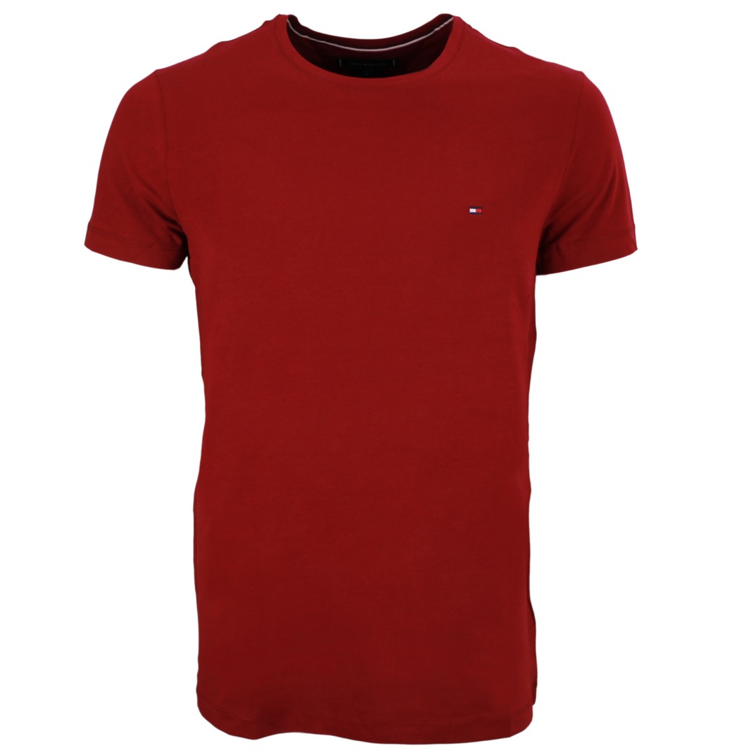 Tommy Hilfiger Herren T-Shirt Slim Fit Tee rot MW0MW10800 XJS red