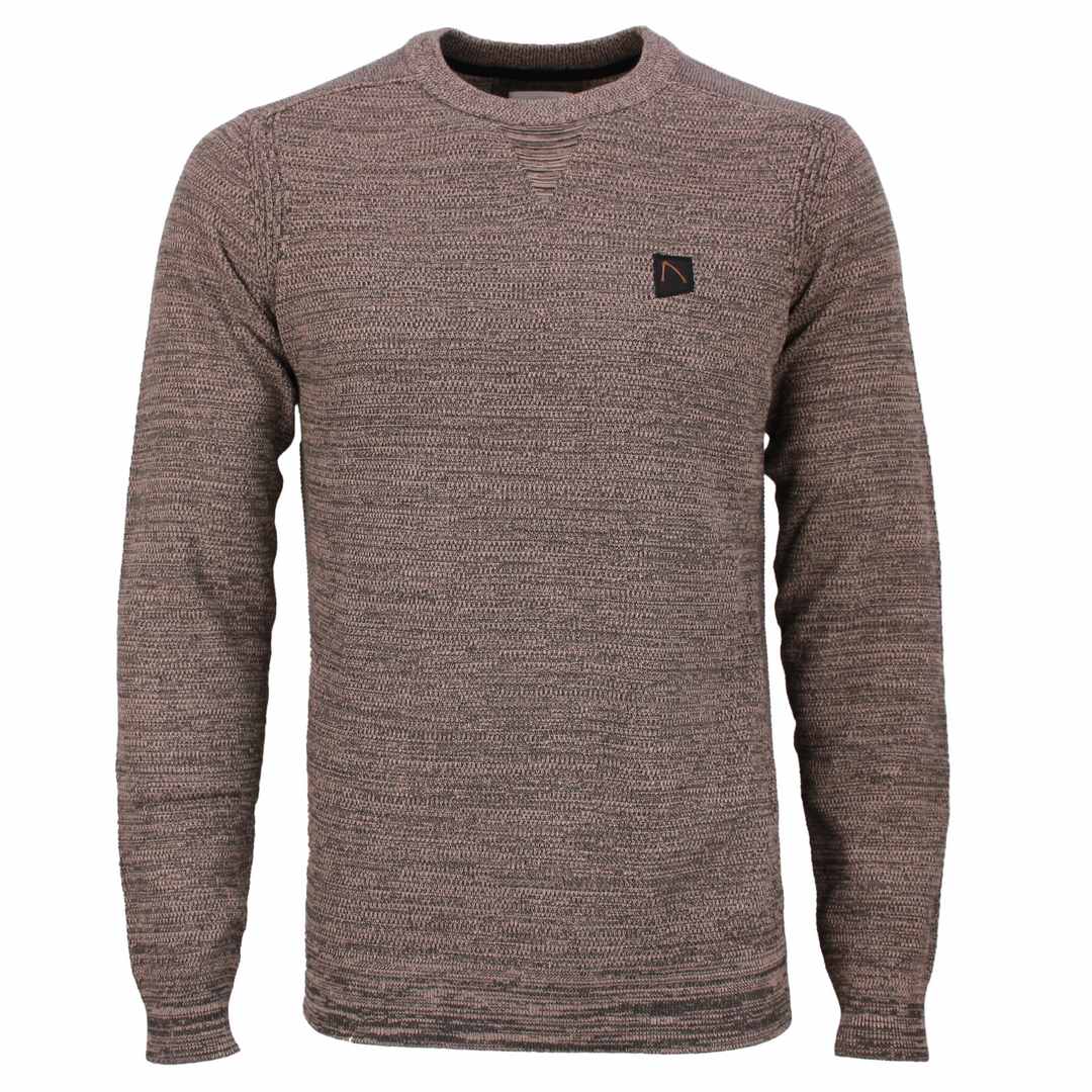 Chasin Herren Strickpullover Basal Mixed taupe 3111337050 E75