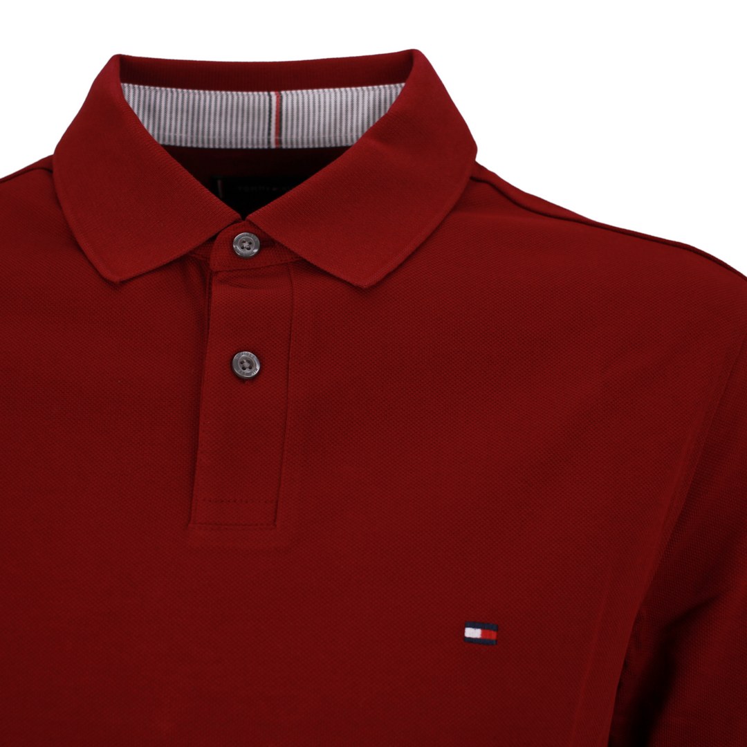 Tommy Hilfiger Herren Langarm Shirt Polo rot MW0MW20183 XJS red