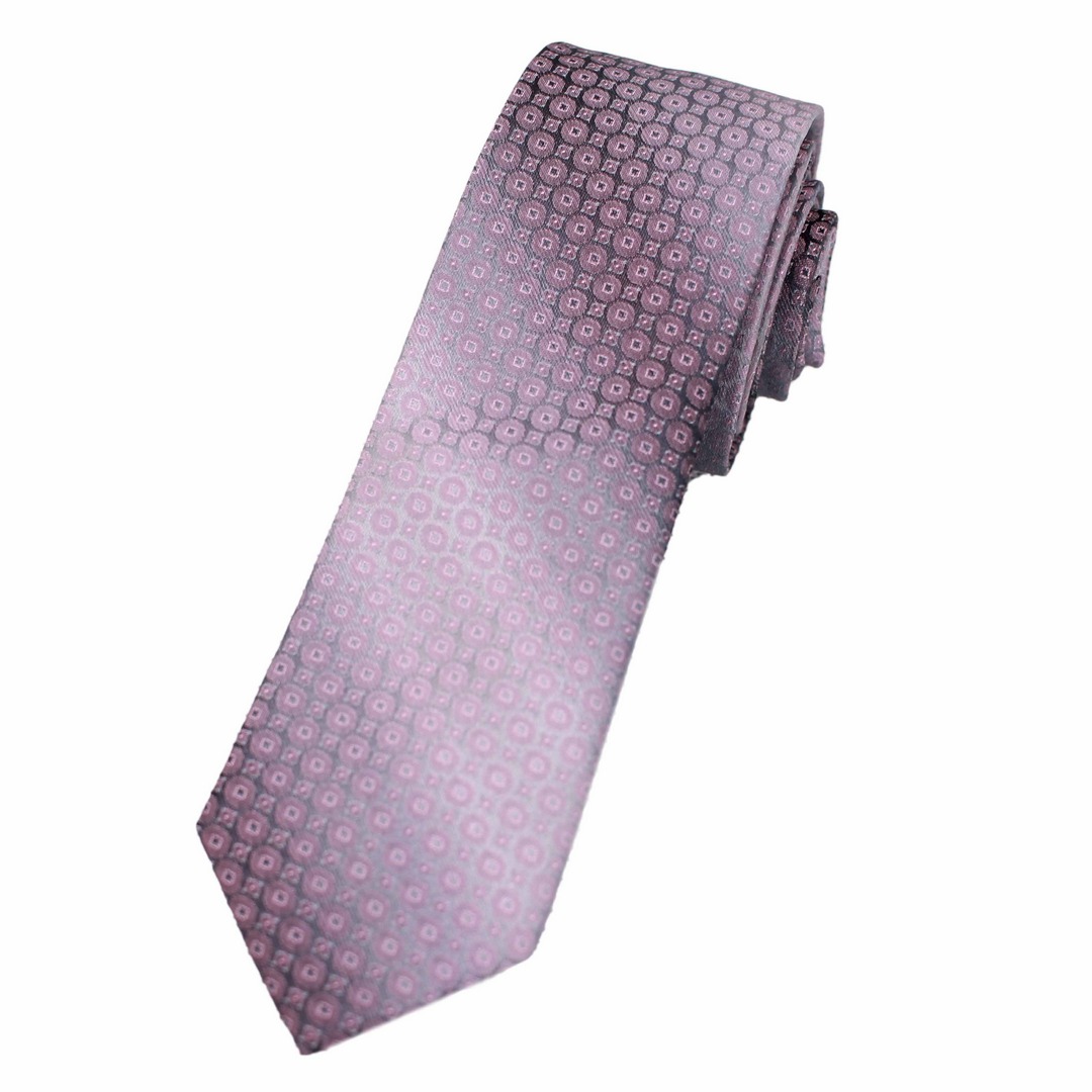 J.S. Fashion Herren Slim Krawatte rose K 45895 31