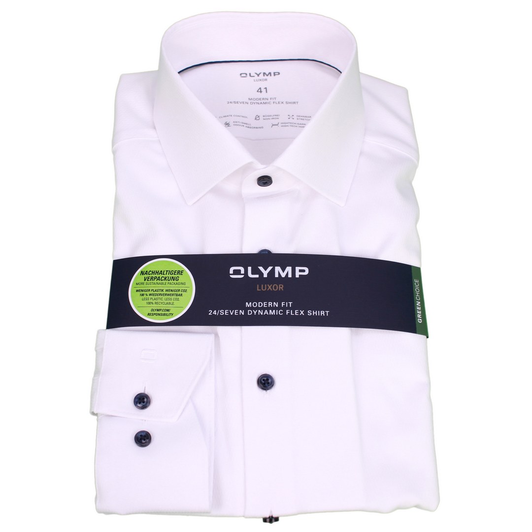 Olymp Luxor 24/Seven Herren Businesshemd weiß 124344 00