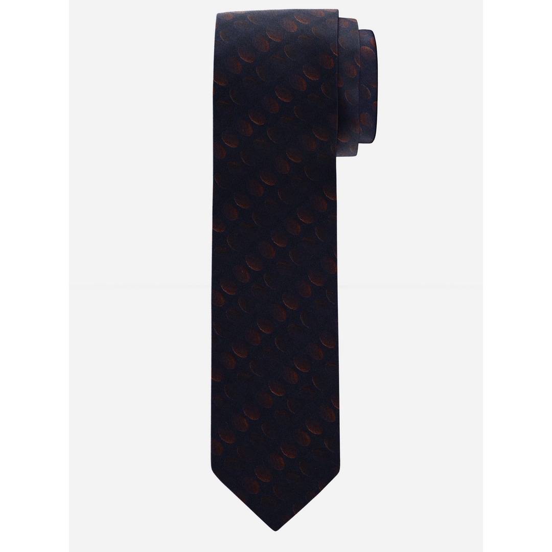 Olymp Herren Slim Krawatte schwarz rotbraun 176140 36 sienna