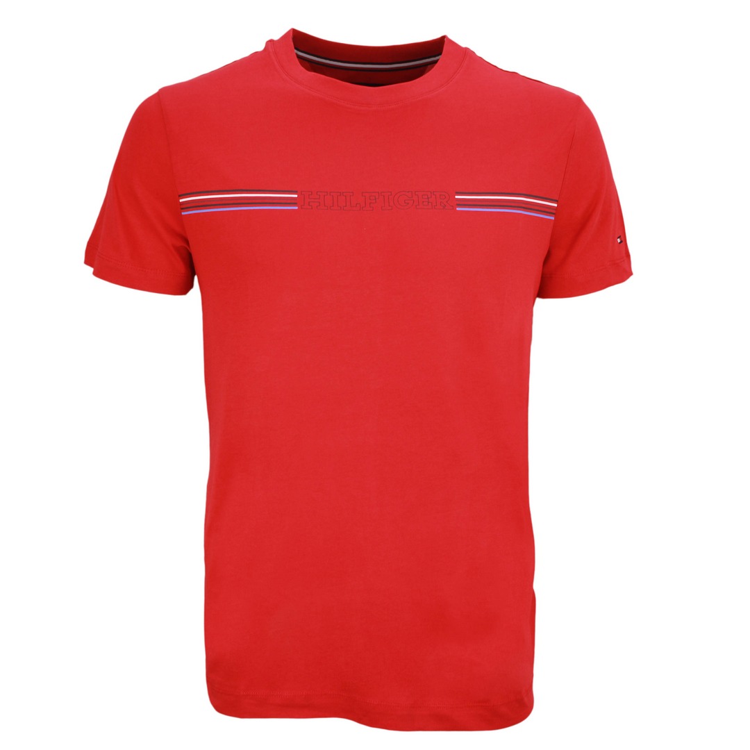 Tommy Hilfiger Herren T-Shirt Slim Fit rot MW0MW34428 XLG red
