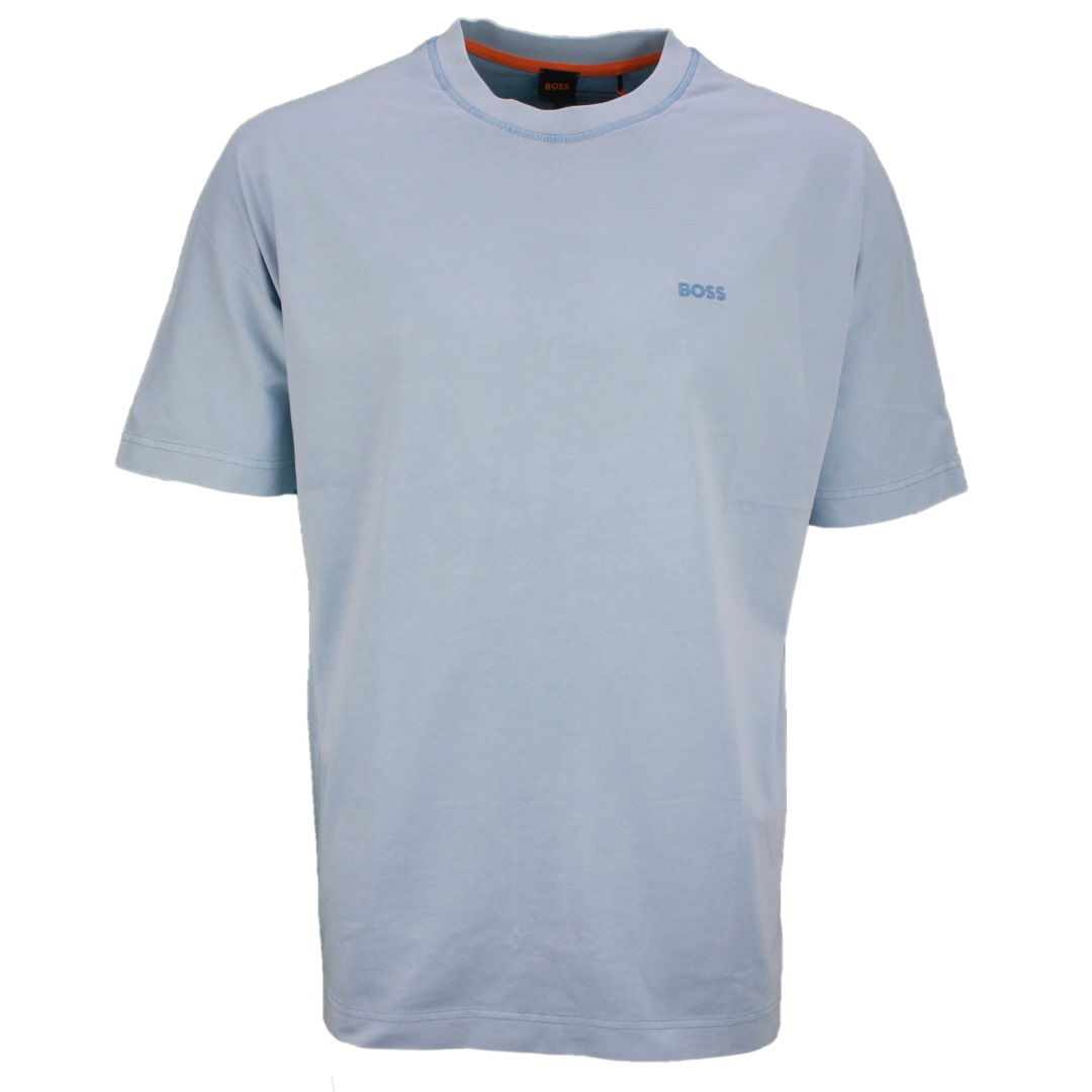 BOSS Herren T-Shirt Style Te Regenerative blau 50512097 473 open blue