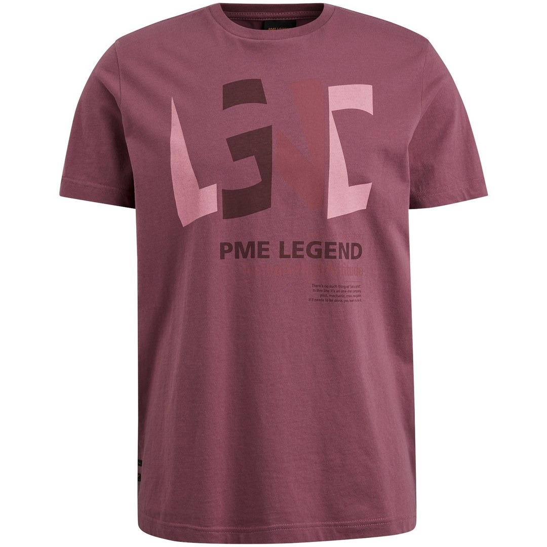 PME Legend Herren T-Shirt Regular Fit lila PTSS2403588 4119 noctrune