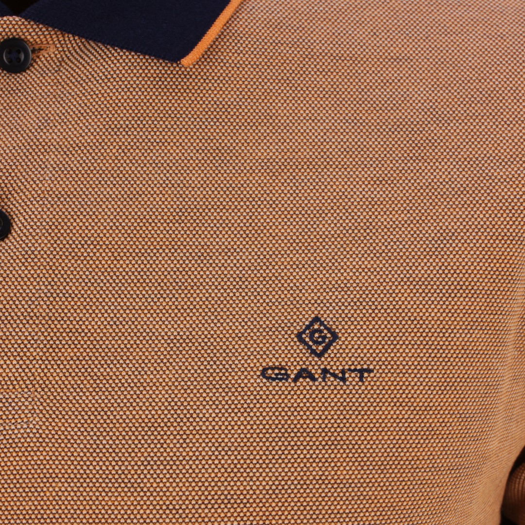 Gant Polo Shirt Oxford Pique Rugge orange strukturiert 2012012 806 russet orange