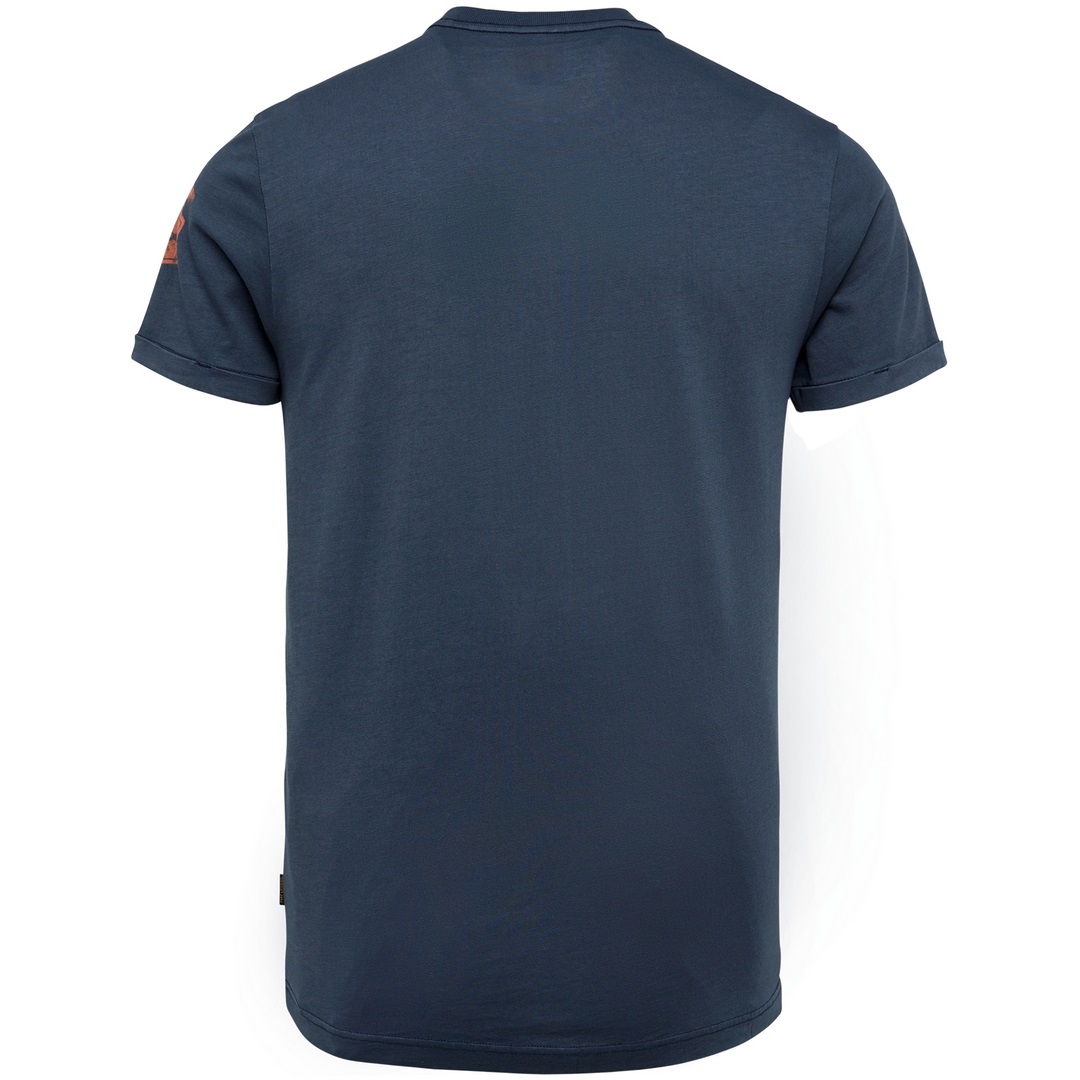 PME Legend Herren T-Shirt kurzarm Slub Jersey blau PTSS2206562 5281 Salute
