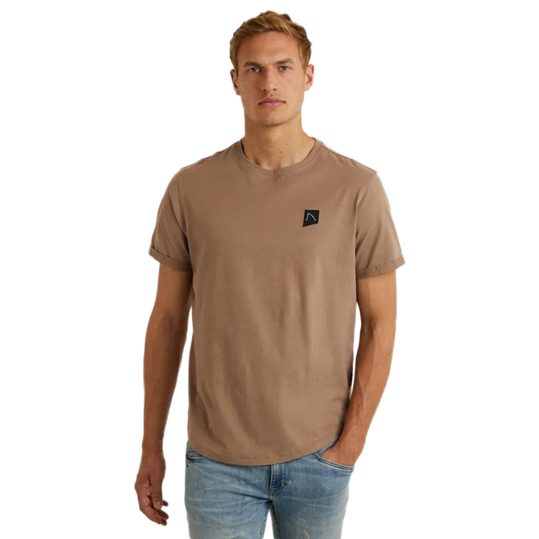 Chasin Herren T-Shirt kurzarm Brody braun unifarben 5211357018 E71 Light Brown